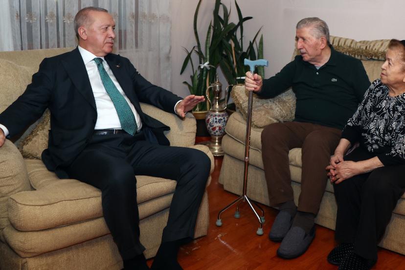 Cumhurbaşkanı Erdoğan’dan Köksal Toptan’a ziyaret