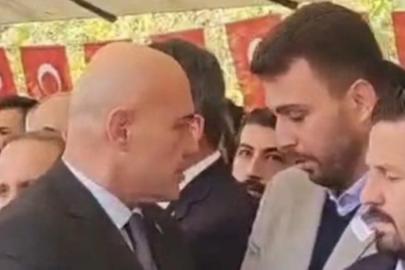 Şehit cenazesinde İYİ Partili Çömez ile AK Partili Öztaylan arasında saf gerginliği