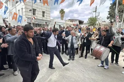 AK Parti Bodrum İlçe Başkanlığı görevine getirilen Ergene, davul zurnayla karşılandı