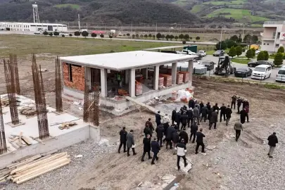 Bafra OSB'de yeni hizmet binalarının inşaatları sürüyor