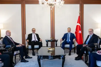 Bakan Fidan, Gazze Yönetimi Ulusal Komitesi Başkanı Şaat'ı kabul etti