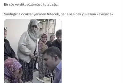 Bakan Kurum'dan 'Sındırgı Afet Konutları' paylaşımı