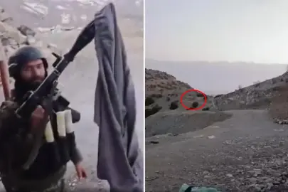 Cephede ilginç görüntü! Şalvarlarını bile bırakarak kaçtılar