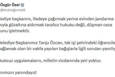 CHP Genel Başkanı Özgür Özel'den Bolu Belediye Başkanı Tanju Özcan'a Destek