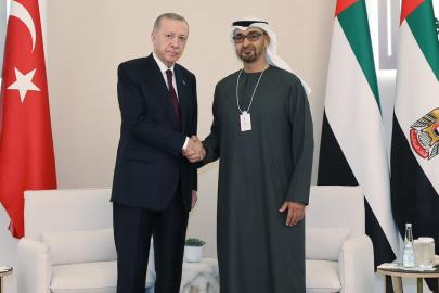 Cumhurbaşkanı Erdoğan BAE Devlet Başkanı Al Nahyan ile görüştü