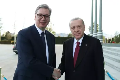 Cumhurbaşkanı Erdoğan, Sırbistan Cumhurbaşkanı Vucic'i resmi törenle karşıladı
