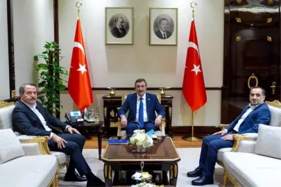 Cumhurbaşkanı Yardımcısı Yılmaz, Memur-Sen Genel Başkanı Yalçın'ı kabul etti