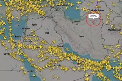 Dünyanın konuştuğu görüntü! Radarlar bu uçağı takip etti