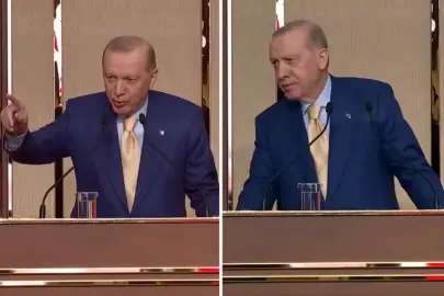 Erdoğan, açılan formayı görünce konuşmasını böyle kesti