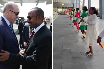 Erdoğan Etiyopya'da! Karşılama dansı da çalan müzik de dikkat çekici