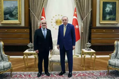 Erdoğan, HÜDA PAR Genel Başkanı'nı kabul etti
