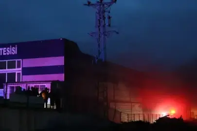 Kırklareli'nde bir üretim tesisinde çıkan yangın kontrol altına alındı