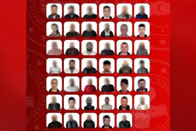 Kırmızı bültenle ve ulusal seviyede aranan 41 firari suçlu yakalandı