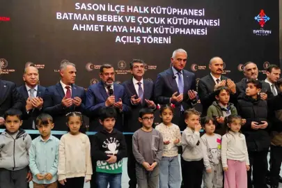 Kültür ve Turizm Bakanı Ersoy, Sason'da Yeni Kütüphanenin Açılışını Yaptı