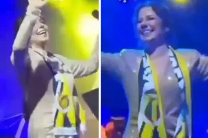 Merve Özbey konserinde N'Golo Kante şarkısını söyledi