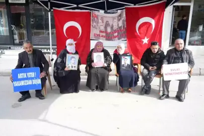 Muş'ta evlat nöbeti devam ediyor