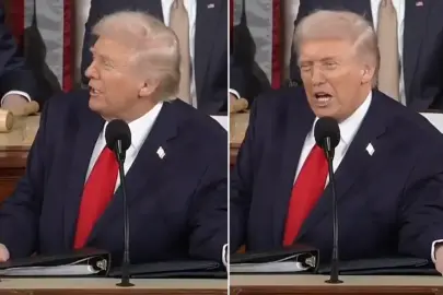 "8 savaşı bitirdim" diyen Trump, salondan gelen yanıtla deliye döndü