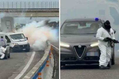 SON DAKİKA HABERLER: Otobanda güpegündüz soygun! Para taşıyan zırhlı aracı havaya uçurdular