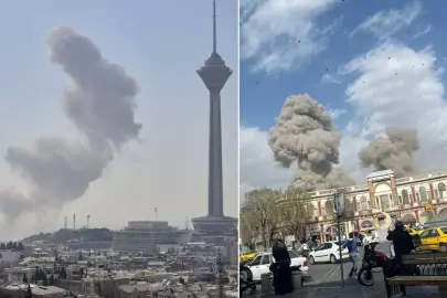 Tahran'da peş peşe patlamalar! İşte ilk görüntüler