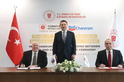 TPAO ile Chevron petrol ve gaz anlaşmasına imzayı attı