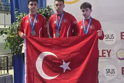 Trabzonspor sporcusu Eren Kalfa'dan Avrupa Şampiyonası'nda altın madalya