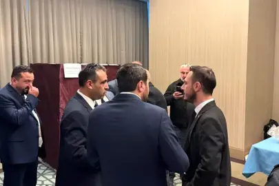 Zonguldak'ta şoförler odası seçimlerinde gergin anlar