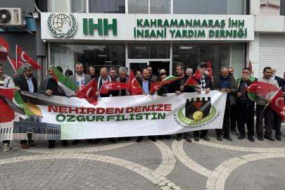 ABD ve İsrail'in İran, Lübnan ve Gazze'ye yönelik saldırıları Kahramanmaraş'ta protesto edildi