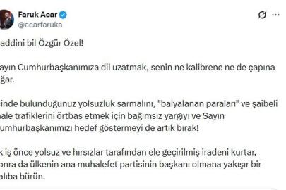 AK Partili Acar: Ana muhalefet partisinin başkanı olmana yakışır bir kalıba bürün