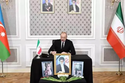 Aliyev'den İran Büyükelçiliği'ne "Hamaney için başsağlığı" ziyareti