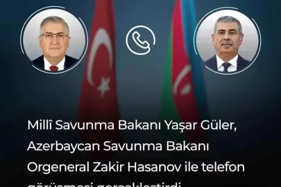 Bakan Güler, Azerbaycanlı mevkidaşı ile telefonda görüştü
