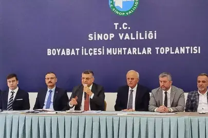 Boyabat'ta Muhtarlar Toplantısı gerçekleştirildi