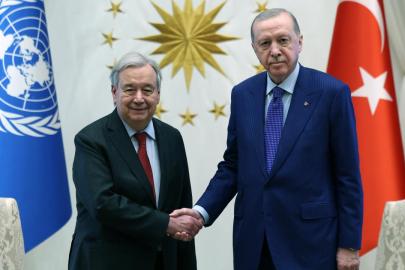 Cumhurbaşkanı Erdoğan, BM Genel Sekreteri Guterres'i kabul etti