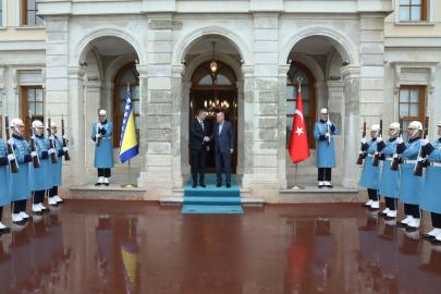 Cumhurbaşkanı Erdoğan, Bosna Hersek Devlet Başkanlığı Konseyi Başkanı Denis Beçiroviç'le görüştü