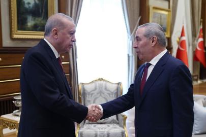 Cumhurbaşkanı Erdoğan, Filistin Devlet Başkan Yardımcısı Hüseyin eş-Şeyh'i kabul etti