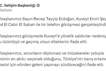 Cumhurbaşkanı Erdoğan, Kuveyt Emiri El Sabah ile görüştü