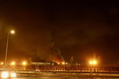 Erbil'de patlama sesleri: Erbil Havalimanında yangın çıktı