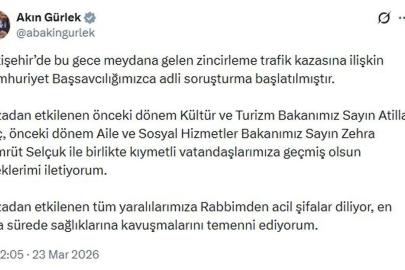 Eskişehir'de meydana gelen zincirleme trafik kazasına ilişkin soruşturma