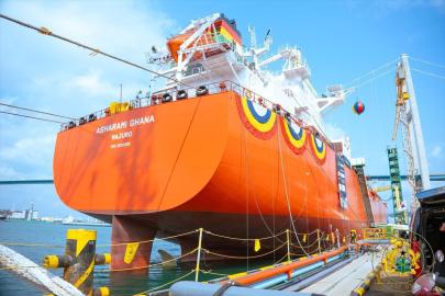 Gana Cumhurbaşkanı Mahama, Sahara LPG tankerini hizmete aldı