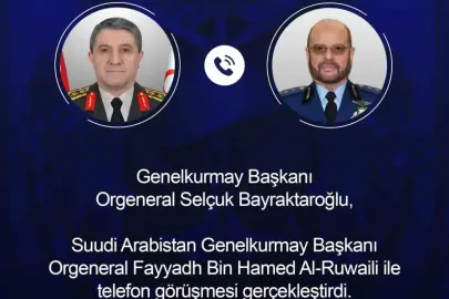 Genelkurmay Başkanı Orgeneral Bayraktaroğlu, Suudi Arabistanlı mevkidaşı ile görüştü