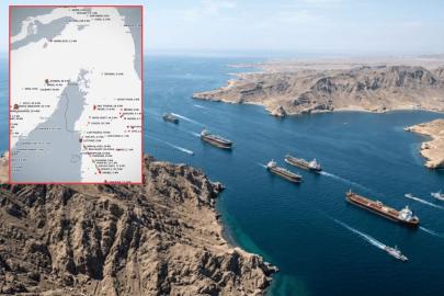 Hürmüz Boğazı'ndaki hareketlilik, takip sisteminde böyle görüntülendi