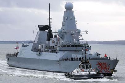 İngiltere'nin Doğu Akdeniz'e gönderdiği dev hava savunma destroyeri yola çıktı