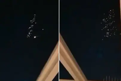 İran'dan İsrail'e balistik füze yağmuru: Gökyüzü alev aldı