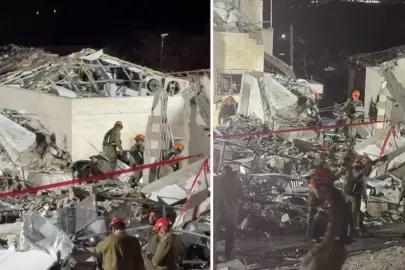 İran'ın Beit Şemeş'te vurduğu binanın enkazından yeni görüntüler