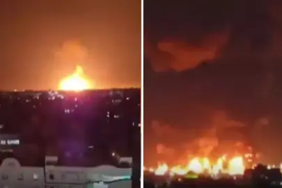 İsrail savaş uçakları, İran'ı vurdu! Üç petrol depolama tesisini hedef aldılar