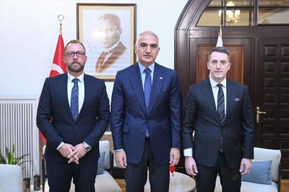 Kültür ve Turizm Bakanı Ersoy, Kuzey Makedonyalı mevkidaşıyla bir araya geldi