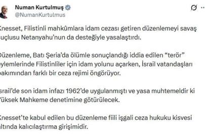 Kurtulmuş: Bir topluluğa idam, diğerine başka yaptırım öngören yaklaşım apaçık zulümdür
