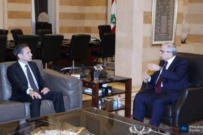 Lübnan Başbakanı, Büyükelçi Lütem'i kabulünde, yerinden edilenlere desteğinden dolayı Türkiye'ye teşekkür etti