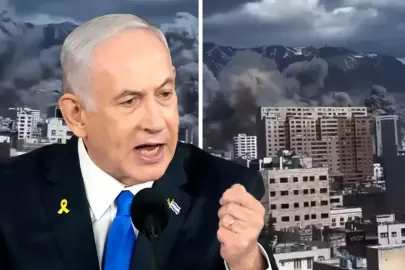 Netanyahu "vuruyoruz" dedi, Tahran'a bombalar düştü! Görüntüler korkunç