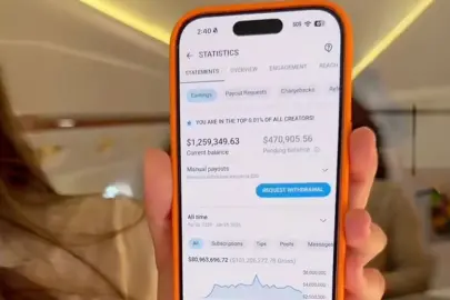 OnlyFans üreticisinin kazancı 100 milyon doları geçti