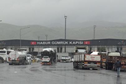 Orta Doğu'daki gerilime rağmen Habur Sınır Kapısı'nda ticaret trafiği kesintisiz sürüyor